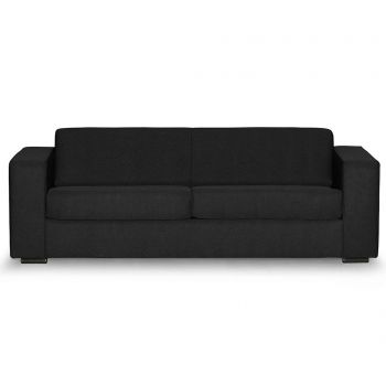 Canapea 3 locuri Kult, Ava Bladen Black, negru, 203x90x66 cm - Kult, Negru