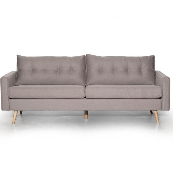 Canapea 3 locuri Kult, Greenland Lindon Beige, 215x88x75 cm - Kult, Crem