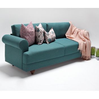 Canapea 3 locuri Balcab Home, Samara Turquoise, 210x80x85 cm - Balcab Home, Albastru