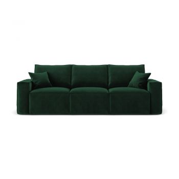 Canapea Cosmopolitan Design Florida, verde închis, 245 cm