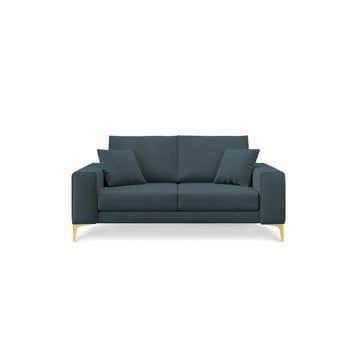 Canapea cu 2 locuri Cosmopolitan Design Basel, albastru petrol