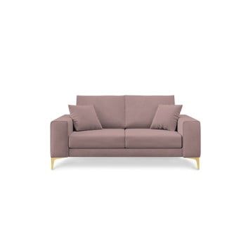 Canapea cu 2 locuri Cosmopolitan Design Basel, roz pudră