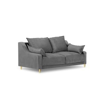 Canapea cu 2 locuri Mazzini Sofas Pansy, gri deschis