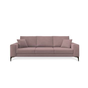 Canapea cu 3 locuri Cosmopolitan Design Lugano, roz pudră