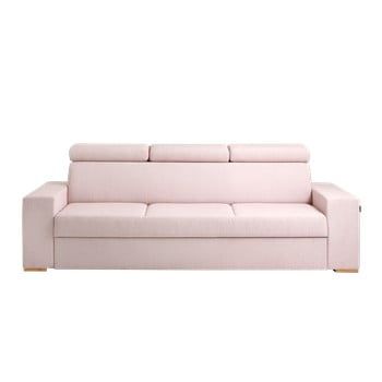 Canapea cu 3 locuri Custom Form Atlantica, roz
