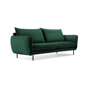 Canapea țesătură catifea Cosmopolitan Design Vienna, 160 cm, verde