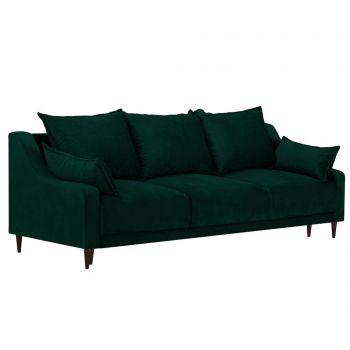 Canapea Extensibila 3 Locuri Freesia Bottle Green Couches Ro