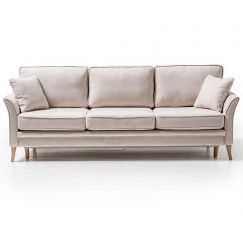 Canapea extensibila 3 locuri Optisofa, Juliett Cosmic Cream, 223x92x85 cm - Optisofa, Crem