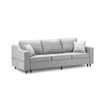 Canapea extensibilă cu 3 locuri și spațiu de depozitare Mazzini Sofas Narcisse, gri Canapea extensibilă cu 3 locuri și spațiu de depozitare Mazzini Sofas Narcisse, gri