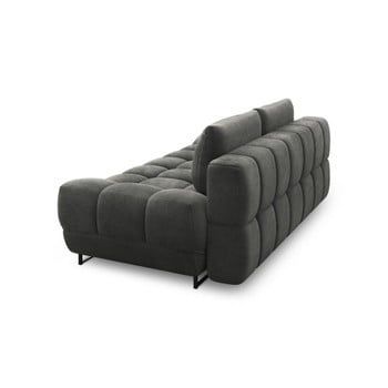 Canapea extensibilă cu 3 locuri Windsor & Co Sofas Cumulus, gri închis