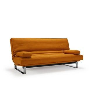 Canapea extensibilă cu husă detașabilă Innovation Minimum Elegance Burned Curry, portocaliu
