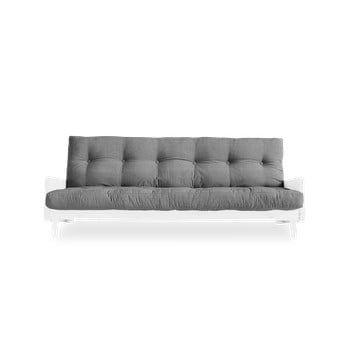Canapea extensibilă Karup Design Indie White/Granite Grey, gri