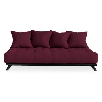 Canapea Karup Design Senza Black/Bordeaux, roșu închis