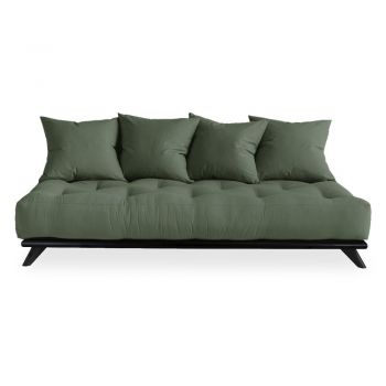 Canapea Karup Design Senza Black/Olive Green, verde