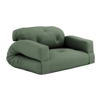 Canapea verde extensibilă 140 cm Hippo - Karup Design ieftina