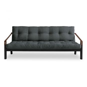 Canapea variabilă Karup Design Poetry Black/Slate Grey, gri închis Canapea variabilă Karup Design Poetry Black/Slate Grey, gri închis