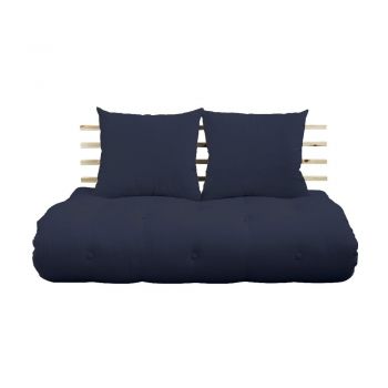 Canapea variabilă Karup Design Shin Sano Natural/Navy, albastru închis