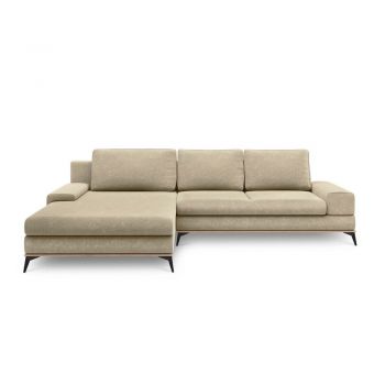 Colțar extensibil cu șezlong pe partea stângă Windsor & Co Sofas Planet, bej