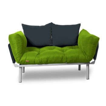 Sofa extensibila Minderim, Relax Green Smoked - Minderim, Verde
