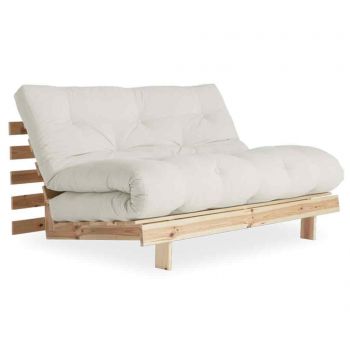 Sofa extensibila Roots Soft Raw & Linen 140x200 cm