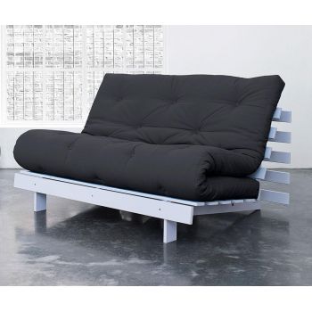 Sofa extensibila Roots White and Grey 140x200 cm - Karup Design, Gri & Argintiu