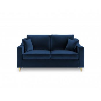 Canapea 2 locuri Marigold Royal Blue - Mazzini Sofas, Albastru