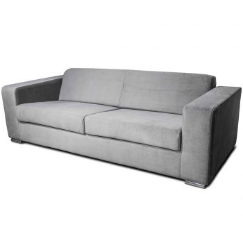 Canapea 3 locuri Kult, Ava Bladen Light Grey, gri deschis, 203x90x66 cm - Kult, Gri & Argintiu