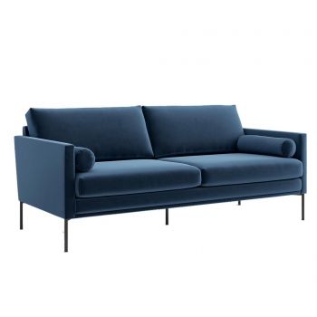 Canapea 3 locuri Optisofa, Blanca Monolith Blue, 191x94x87 cm - Optisofa, Albastru