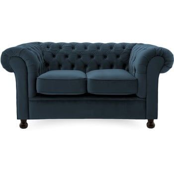 Canapea cu 2 locuri Vivonita Chesterfield, bleumarin Canapea cu 2 locuri Vivonita Chesterfield, bleumarin