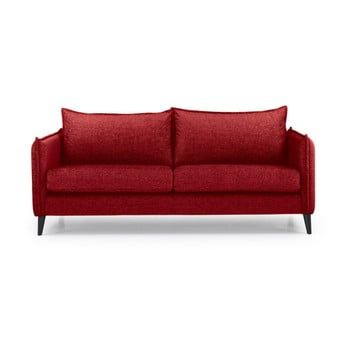 Canapea cu 3 locuri Scandic Leo, roșu