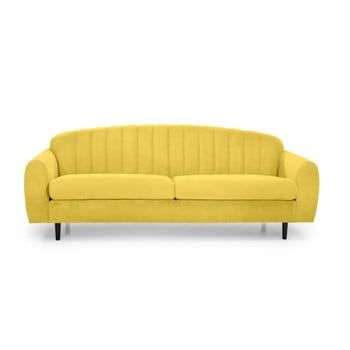 Canapea cu 3 locuri Scandic, galben