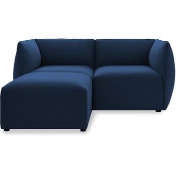 Canapea cu două locuri și șezlong Vivonita Cube, albastru închis