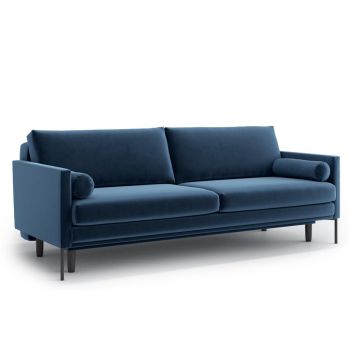 Canapea extensibila 3 locuri Optisofa, Blanca Admiral Blue, 212x96x87 cm - Optisofa, Albastru