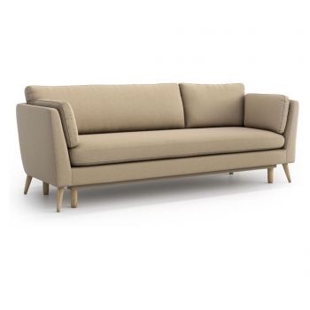 Canapea extensibila 3 locuri Optisofa, Jane Olaf Sandy, 234x93x92 cm - Optisofa, Crem