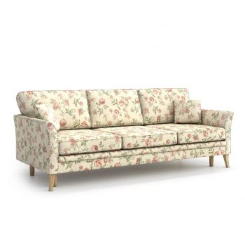 Canapea extensibila 3 locuri Optisofa, Juliett Rose, 223x92x85 cm - Optisofa, Crem