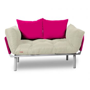 Sofa extensibila Minderim, Relax Cream Pink - Minderim, Crem