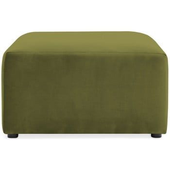 Suport pentru picioare Vivonita Velvet Cube, verde măsliniu Suport pentru picioare Vivonita Velvet Cube, verde măsliniu