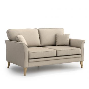 Canapea 2 locuri Optisofa, Juliett Beige, bej, 156x92x85 cm - Optisofa, Crem