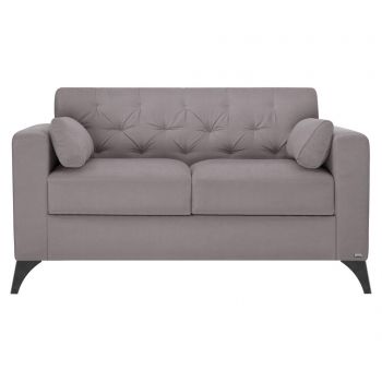 Canapea 2 locuri Vanity Taupe - Guy Laroche Home, Gri & Argintiu