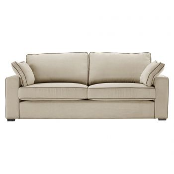 Canapea 3 locuri Jalouse Maison, Serena Beige, 204x96x90 cm - Jalouse Maison, Crem