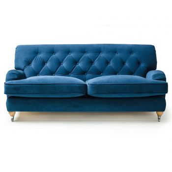 Canapea 3 locuri Optisofa, Silva Deep Blue, 195x104x87 cm - Optisofa, Albastru