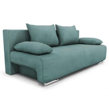 Canapea extensibila 3 locuri Kult, Georgia Enjoy Mint, menta, 194x93x72 cm - Kult, Albastru