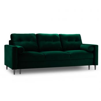 Canapea extensibila 3 locuri Nairobi Green - COSMOPOLITAN Design, Verde Canapea extensibila 3 locuri Nairobi Green - COSMOPOLITAN Design, Verde