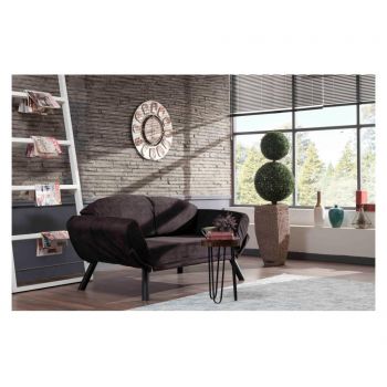 Canapea extensibila cu 2 locuri Futon, 177x81x87 cm - FUTON, Negru