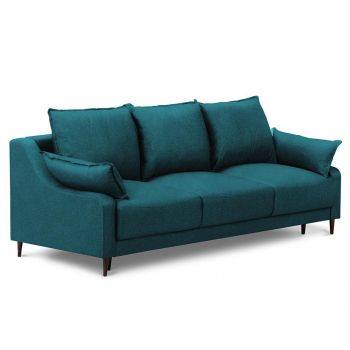 Canapea extensibila cu 3 locuri Ancolie Turquoise