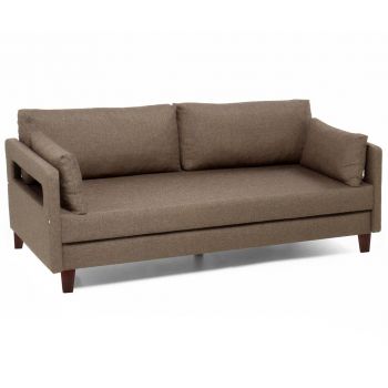 Canapea extensibila cu 3 locuri Comfort Brown