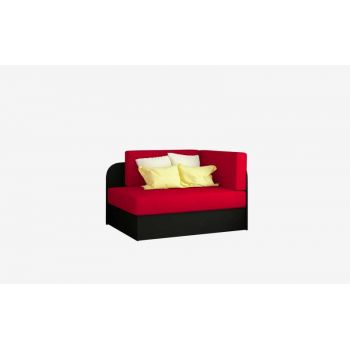 Canapea extensibilă Rosa Red Black, 60x73x75x63 cm, spuma/ lemn/ poliester/ plastic, galben/ negru Canapea extensibilă Rosa Red Black, 60x73x75x63 cm, spuma/ lemn/ poliester/ plastic, galben/ negru