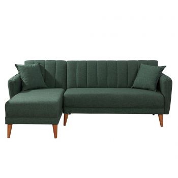 Coltar extensibil stanga Uvona Dark Green - Unique Design, Verde