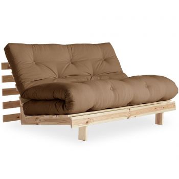 Sofa extensibila Roots Raw & Mocca 140x200 cm - Karup Design, Maro
