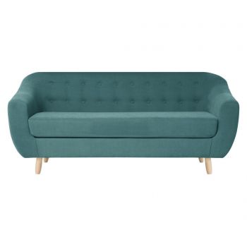 Canapea 3 locuri Jalouse Maison, Vicky Lagoon, 188x88x85 cm - Jalouse Maison, Albastru Canapea 3 locuri Jalouse Maison, Vicky Lagoon, 188x88x85 cm - Jalouse Maison, Albastru